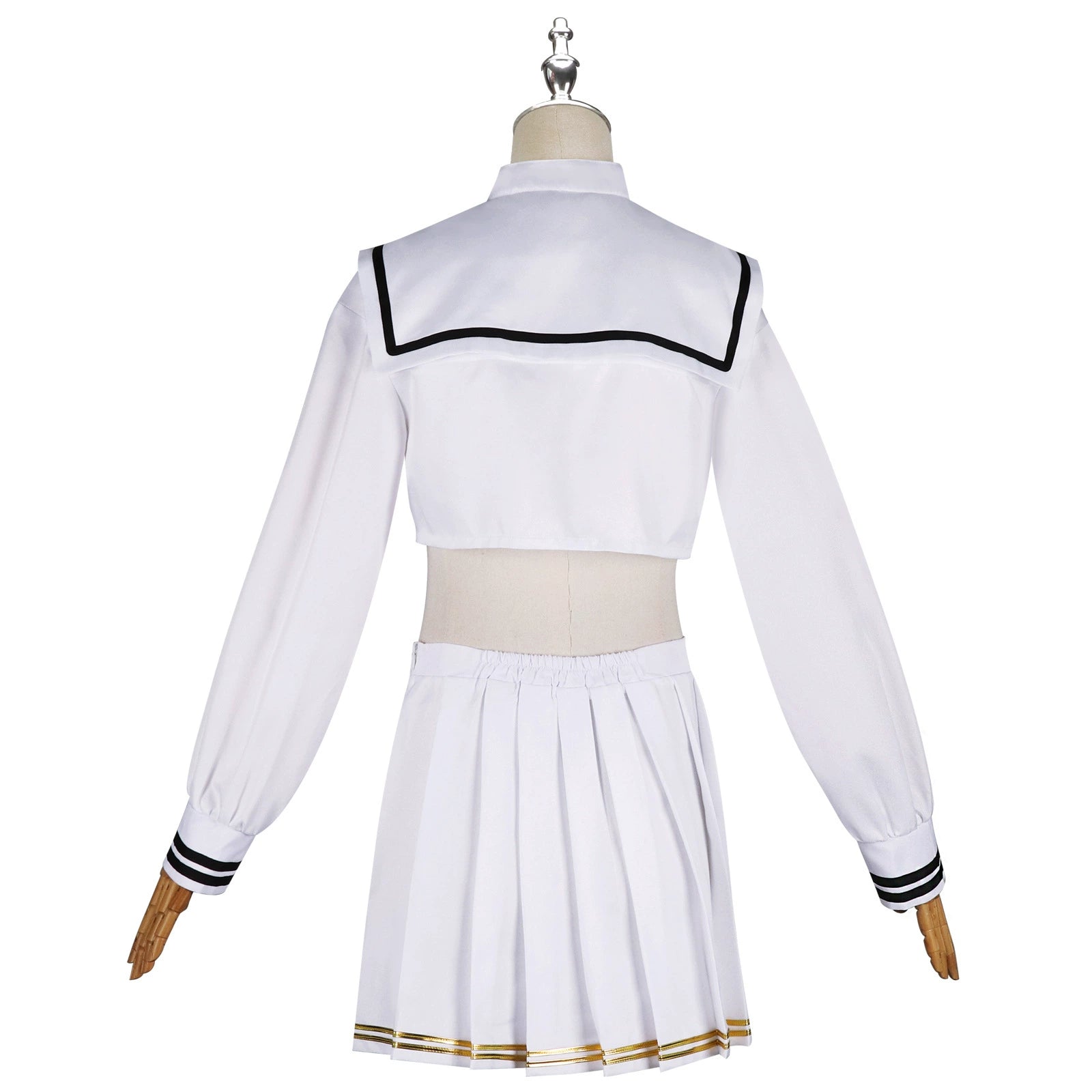 Janus Azur Lane JK-Uniform Cosplay Kostuem Damen Weiß Blau