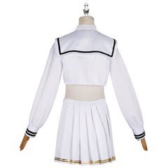 Janus Azur Lane JK-Uniform Cosplay Kostuem Damen Weiß Blau