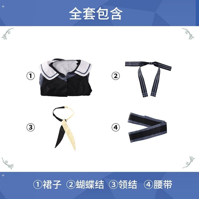 Project Sekai 25-ji Bühnen-Set Cosplay Kostuem Damen Dunkelblau