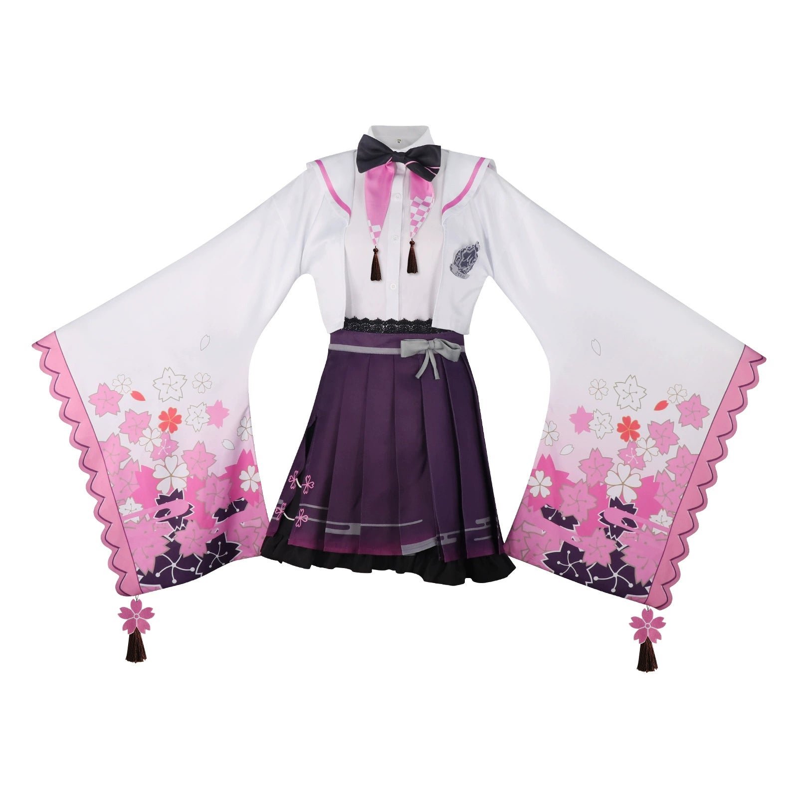 Kusanagi Nene Project Sekai Kimono-Set Cosplay Kostuem Damen Grün