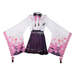 Kusanagi Nene Project Sekai Kimono-Set Cosplay Kostuem Damen Grün