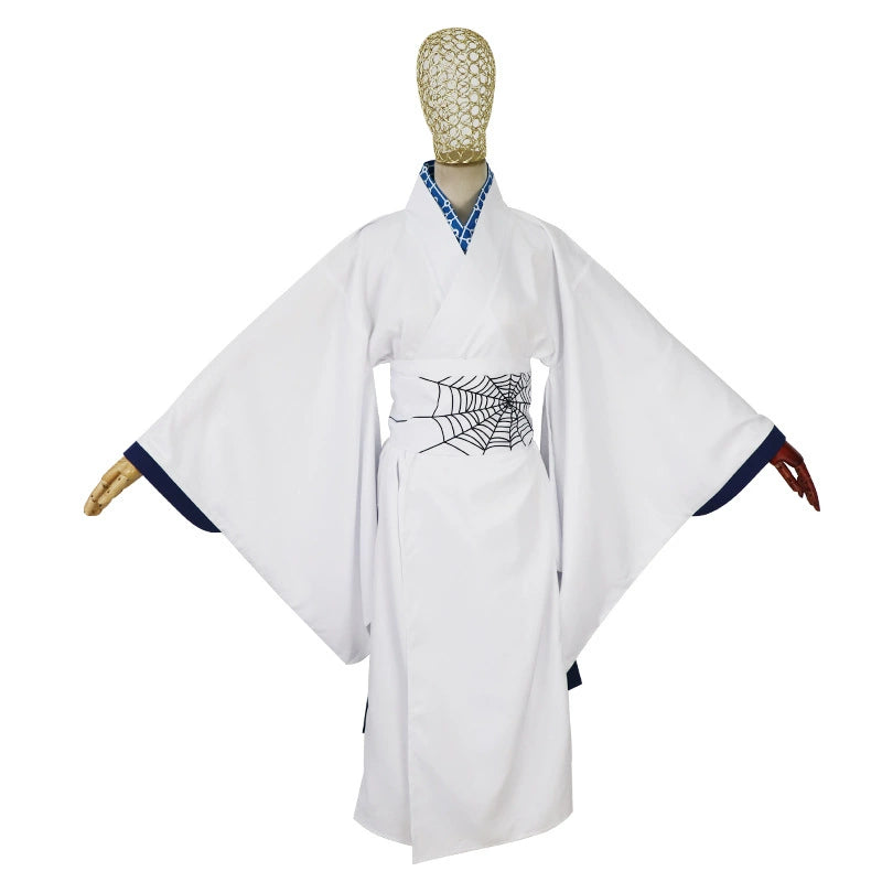 Demon Slayer Charaktere Kimono-Set Cosplay Kostuem Damen Weiß Rot