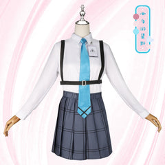 Takanashi Hoshino Blue Archive Schul-Set Cosplay Kostuem Damen Navyblau