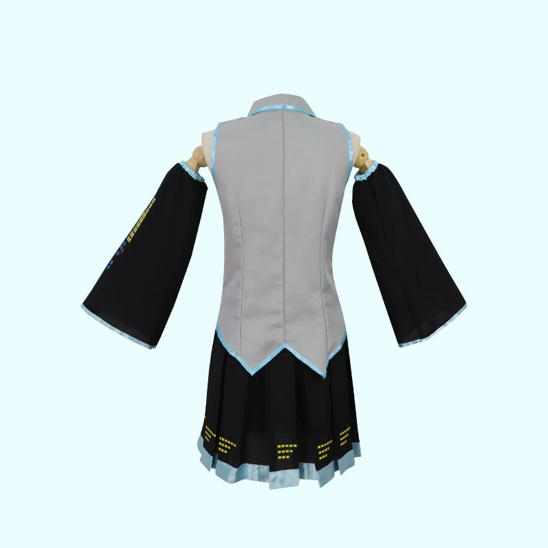 Miku Lacquer Vocaloid Lackleder-Kostuem Cosplay Kostuem Damen