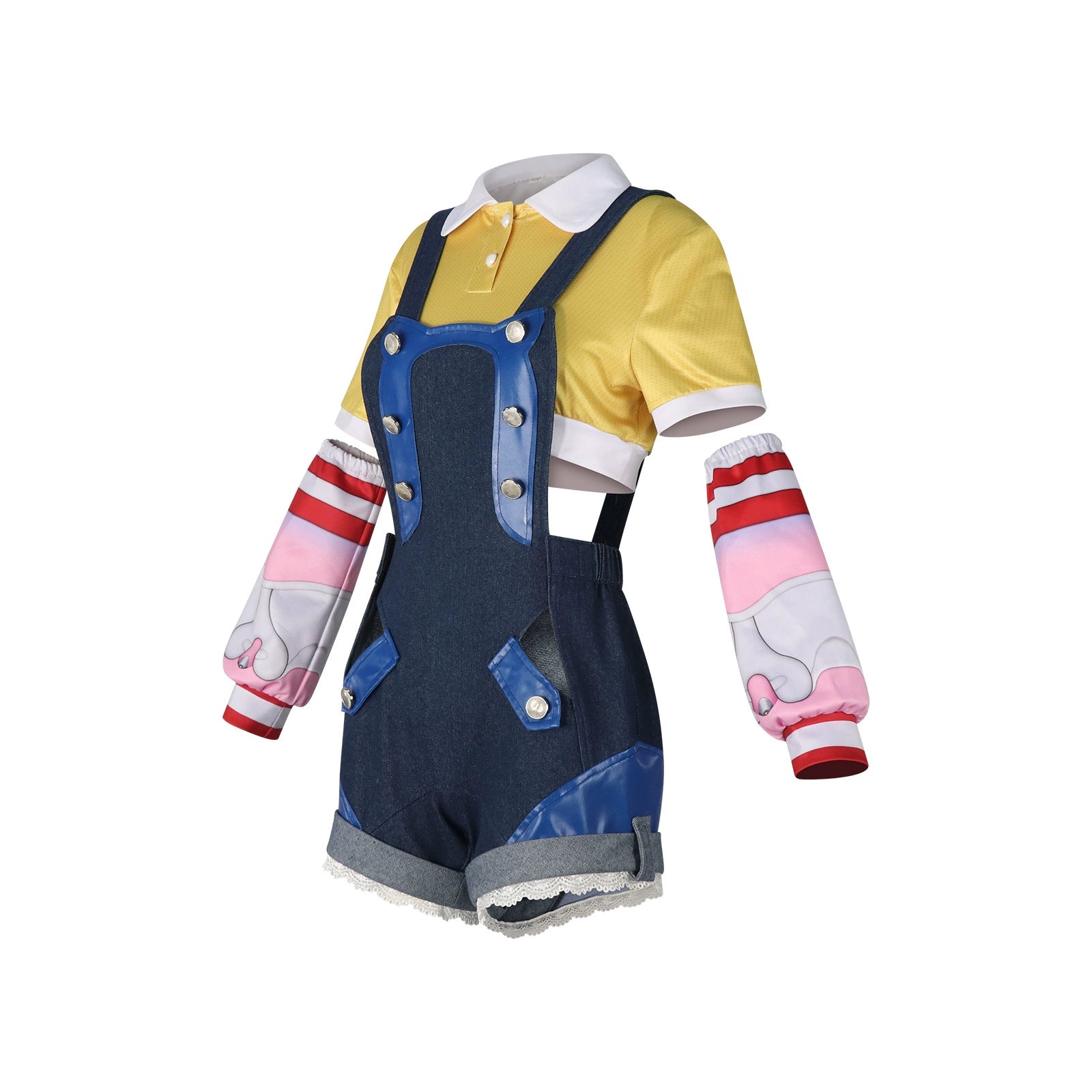 Juno Kitty Overwatch Kitty Latzhose Set Cosplay Kostuem Damen