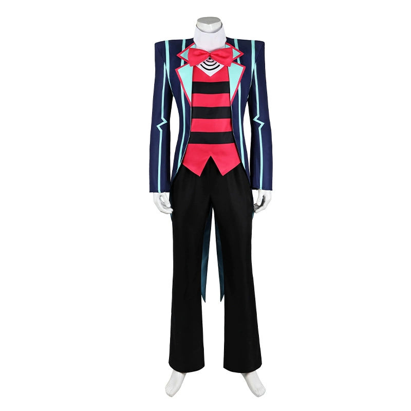Vox Hazbin Hotel Anzug-Set Cosplay Kostuem Damen Dunkelblau