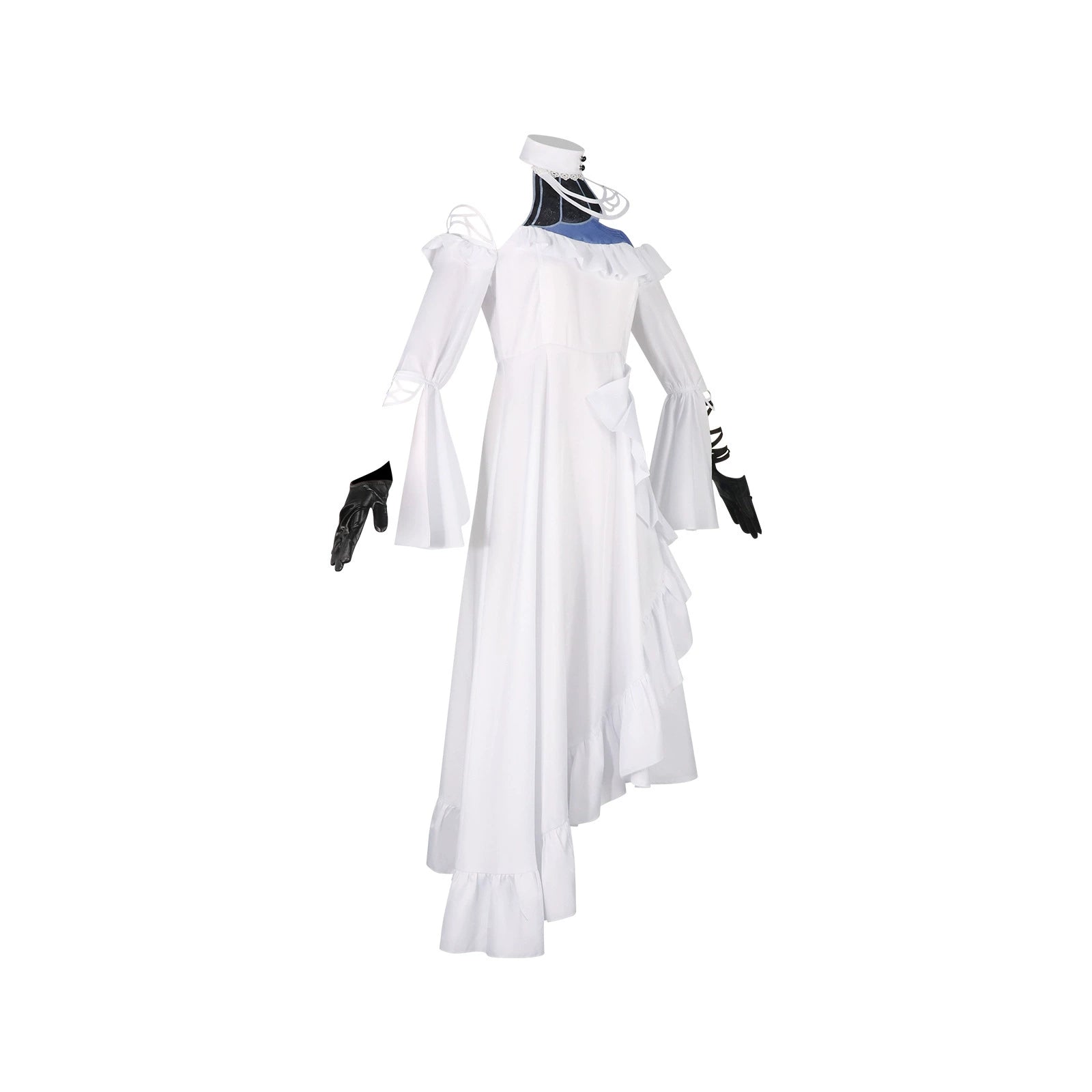 Phrolova Wuthering Waves Weißes Kleid Cosplay Kostuem Damen Weiß