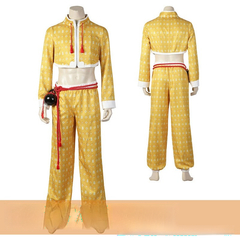 Jamie Street Fighter 6 Jacke Cosplay Kostuem Damen Gelb Rot