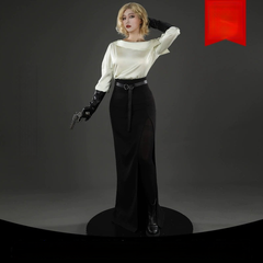 Grace Resident Evil Kostuem-Set mit Handschuhen Cosplay Damen Schwarz