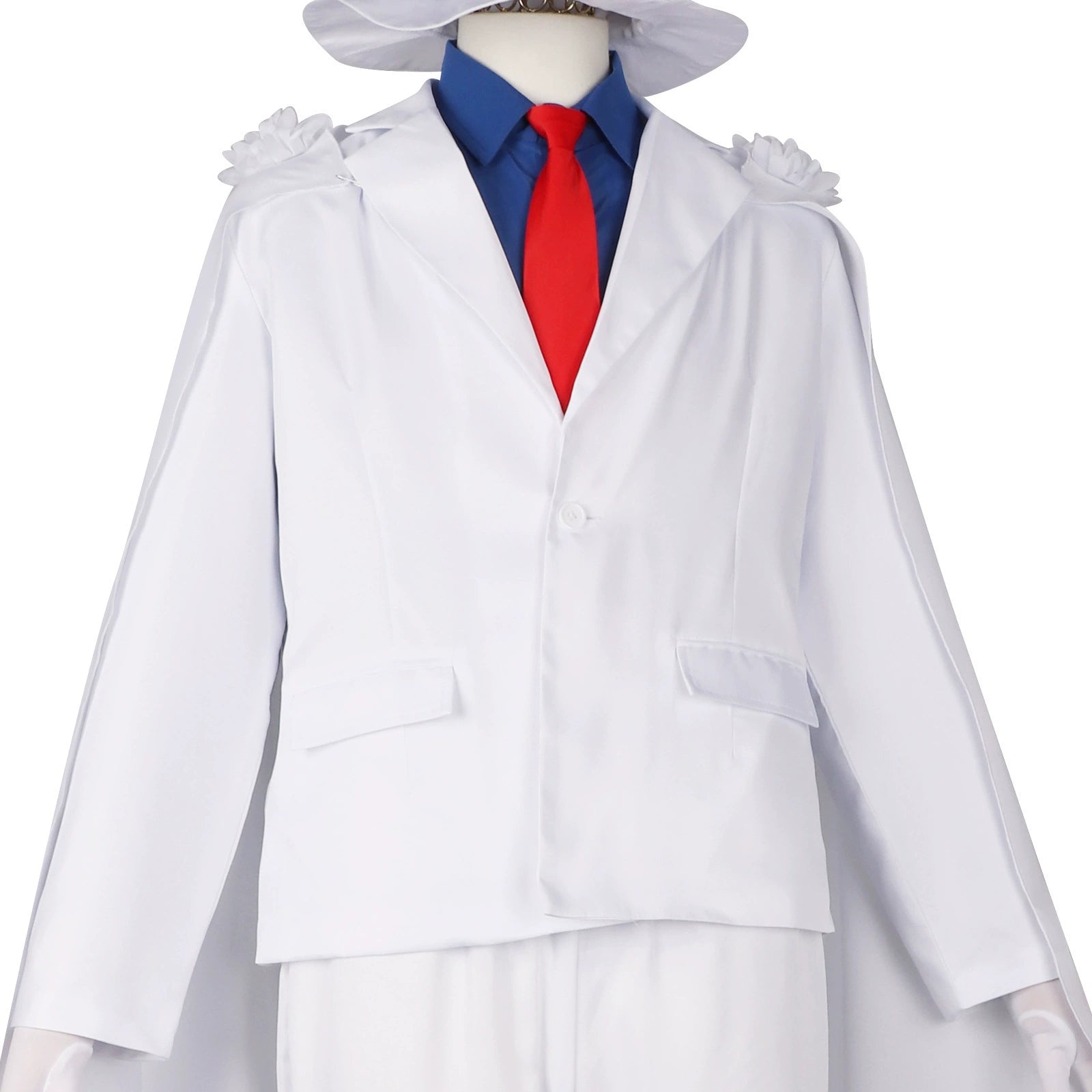 Kaito Kid Detective Conan Phantom Dieb Mantel Cosplay Kostuem Damen