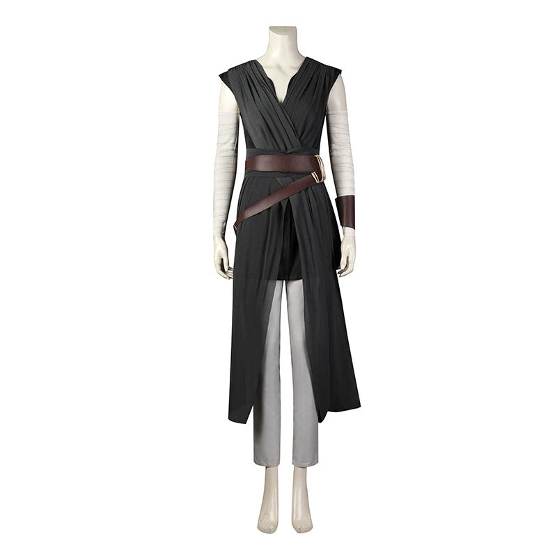 Rey Star Wars Wanderer-Outfit Cosplay Kostuem Damen Grau