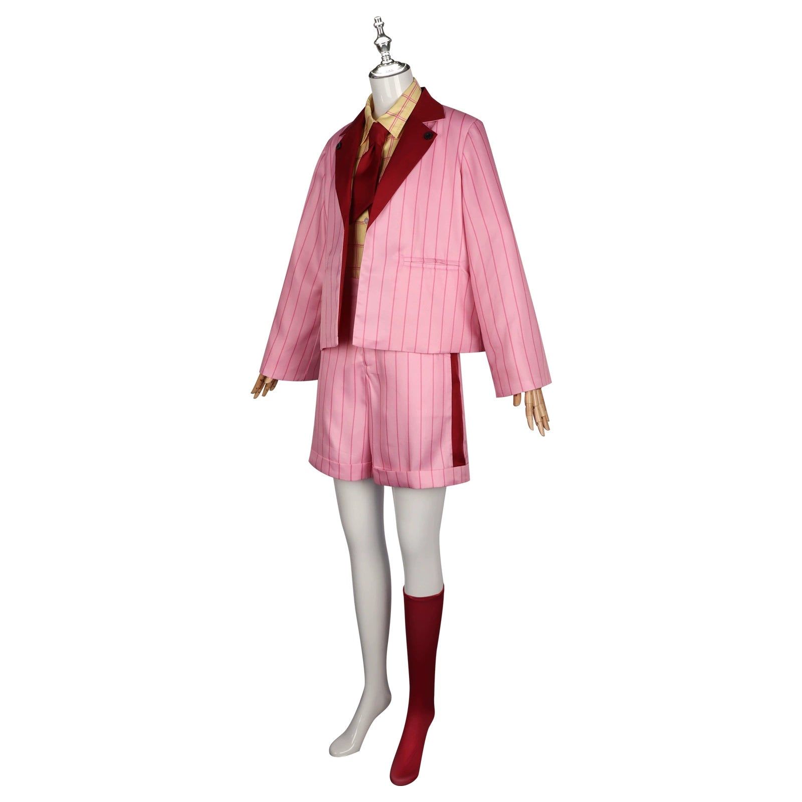 Akiyama Mizuki Project Sekai Alltags-Outfit Cosplay Kostuem Damen Rosa