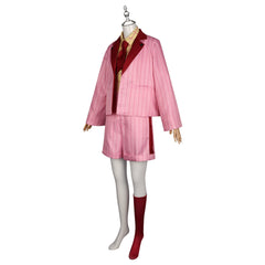 Akiyama Mizuki Project Sekai Alltags-Outfit Cosplay Kostuem Damen Rosa