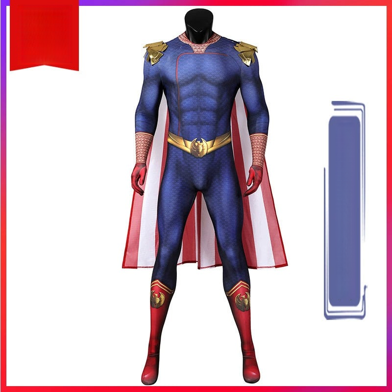 Homelander The Boys Anzug Cosplay Kostuem Damen Blau