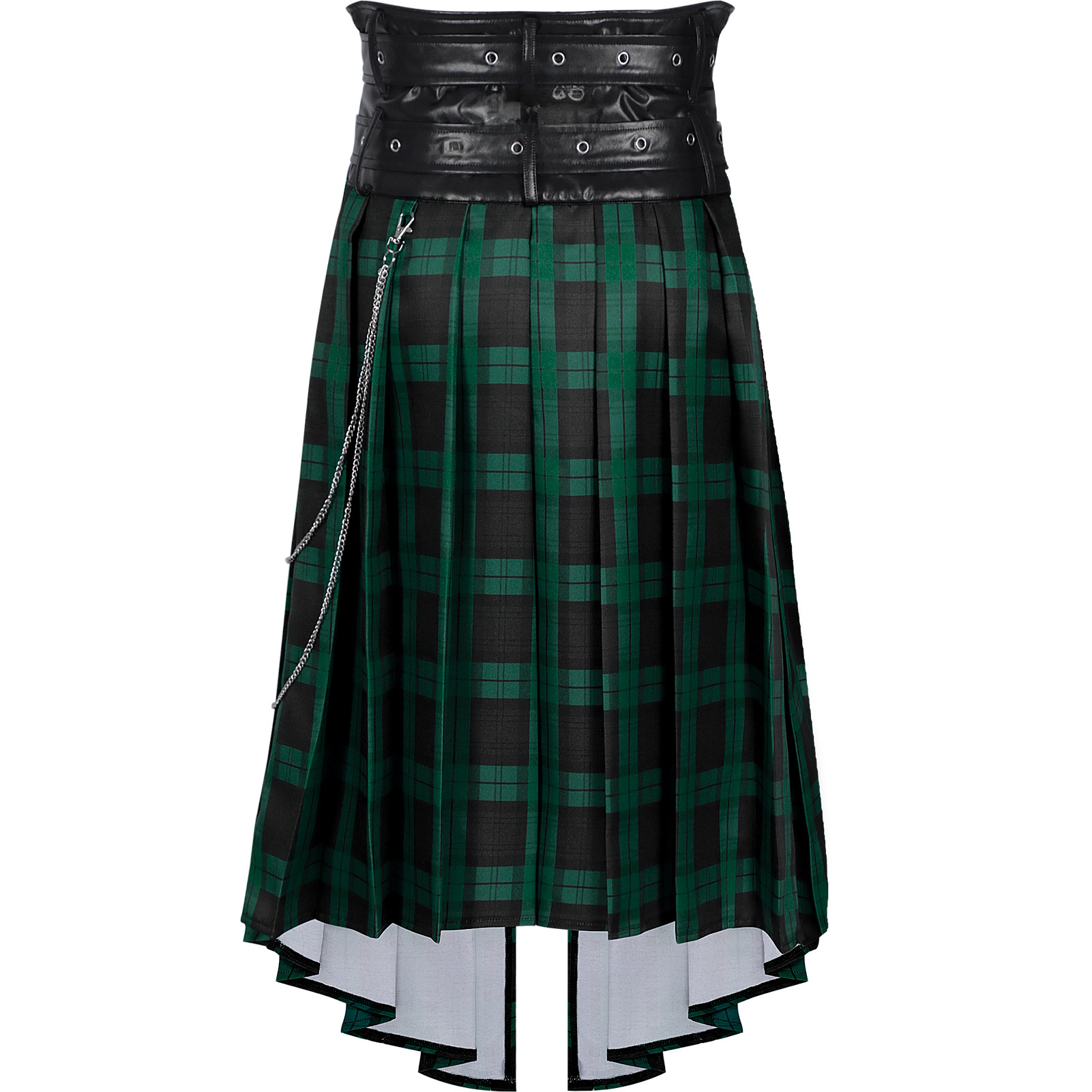 Karierten Faltenrock – Gothic Herrenrock für Dark Fashion, HERREN