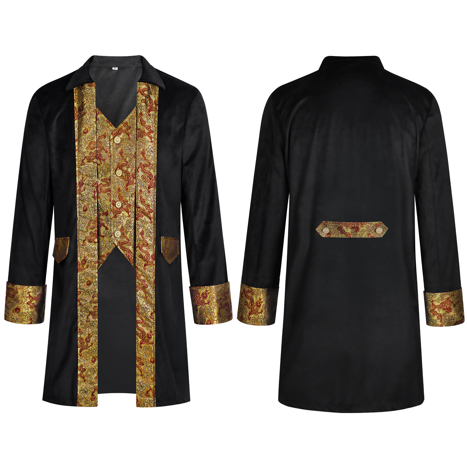 Piraten-Mantel Premium – Captain-Jacke für Bühne, HERREN