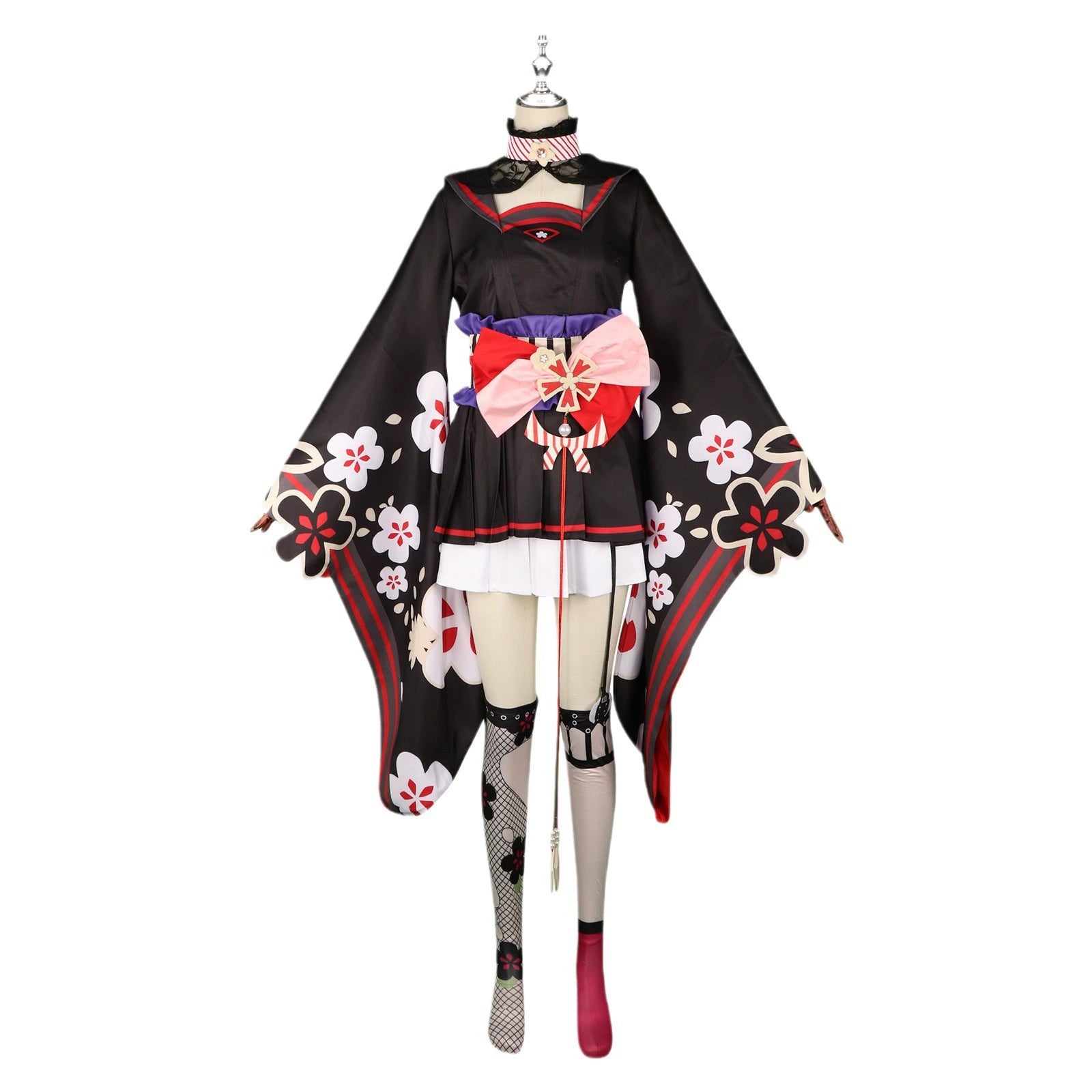 Wakamo Blue Archive Bühnen-Outfit Cosplay Kostuem Damen Rot Weiß