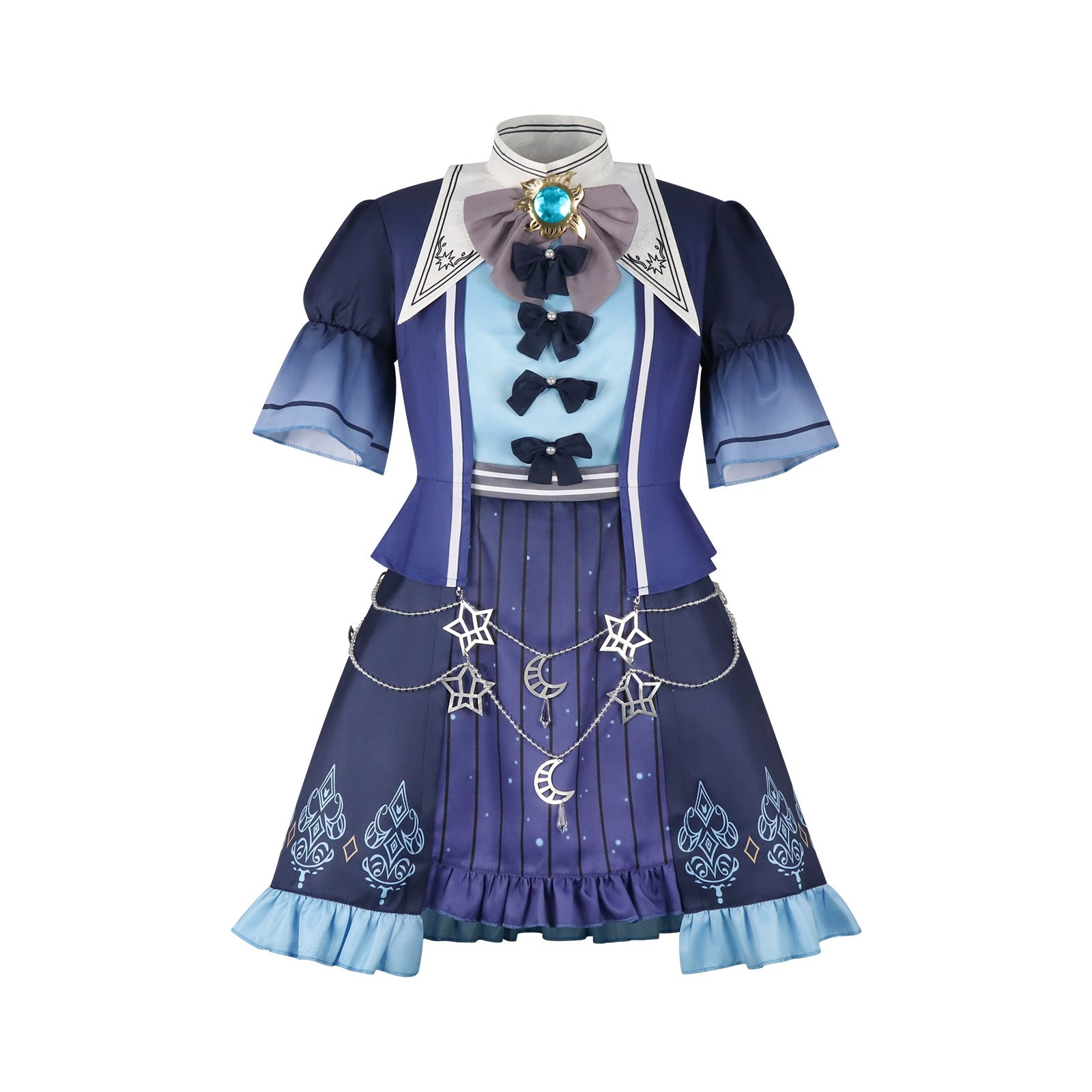 Project Sekai Charaktere Bühnen-Outfit Cosplay Kostuem Damen Mehrfarbig