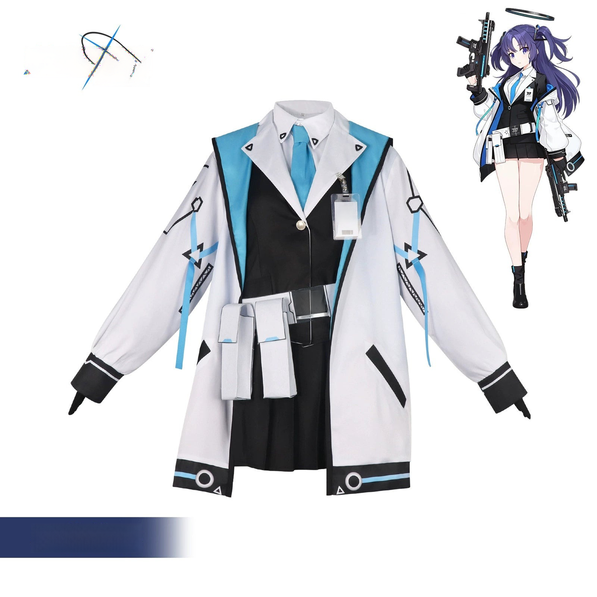 Hayase Yuuka Blue Archive Schuluniform Set Cosplay Kostuem Damen