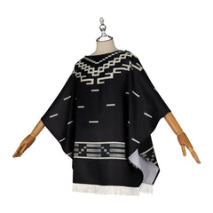 Clint Western Poncho-Umhang-Set Cosplay Kostuem Damen