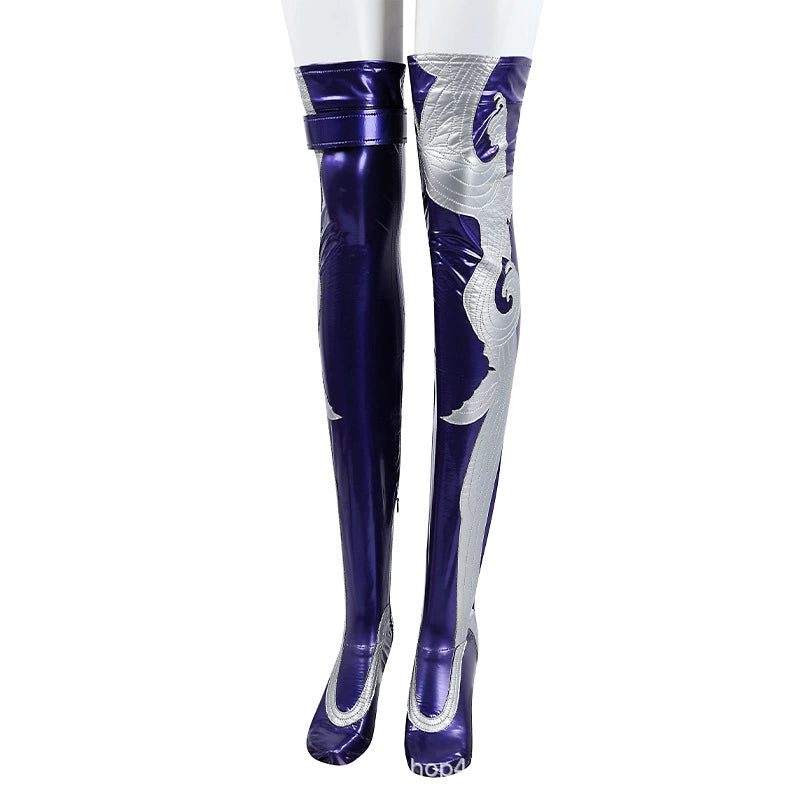 Psylocke Marvel Rivals Kampfanzug Cosplay Kostuem Damen Lila