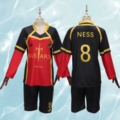 Yoichi Isagi Blue Lock Fußball-Trikot Cosplay Kostuem Damen Blau