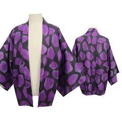 Shinobu Kocho Demon Slayer Haori-Set Cosplay Kostuem Damen Mehrfarbig
