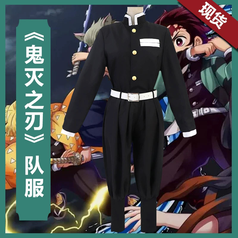 Neun Säulen Demon Slayer Jäger-Uniform Cosplay Kostuem Damen Mehrfarbig