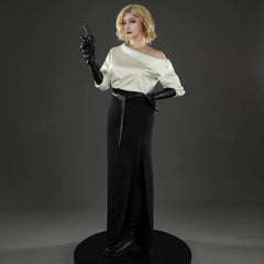 Grace Resident Evil Kostuem-Set mit Handschuhen Cosplay Damen Schwarz