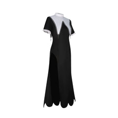 Asahina Mafuyu Project Sekai Nonnen-Kleid Cosplay Kostuem Damen Schwarz