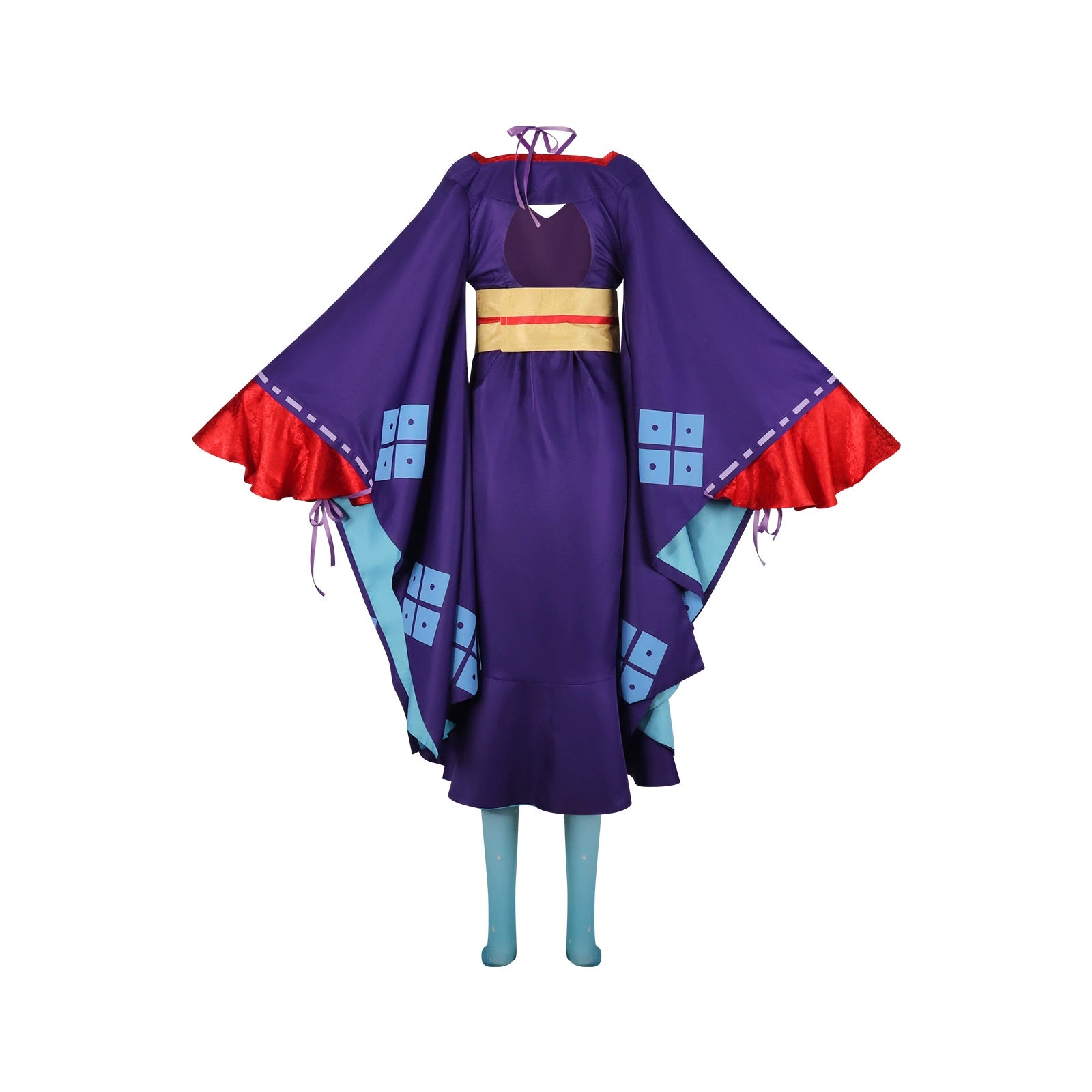 Tsukimi Kaguya Bühnen-Kimono Cosplay Kostuem Damen Lila