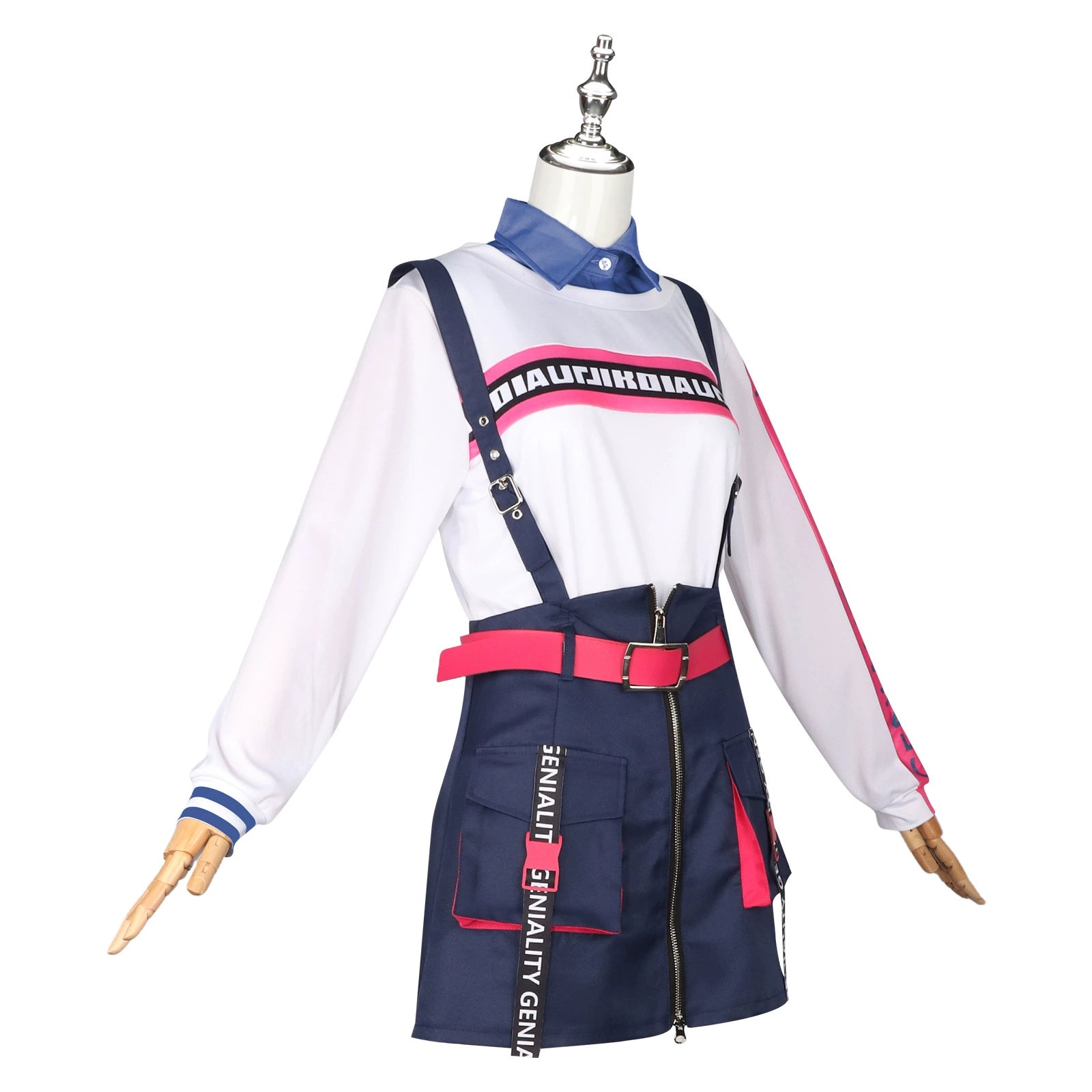 Azusawa Kohane Project Sekai Anniversary-Outfit Cosplay Kostuem Damen Blau Gelb