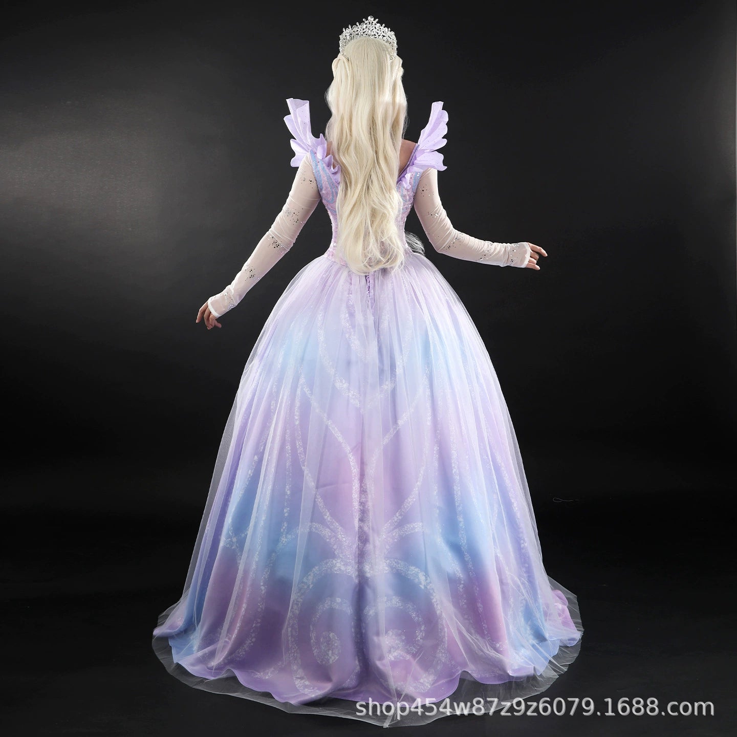 Glinda Wicked Prinzessinnenkleid Cosplay Kostuem Damen Rosa