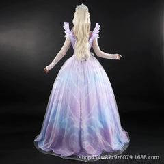 Glinda Wicked Prinzessinnenkleid Cosplay Kostuem Damen Rosa