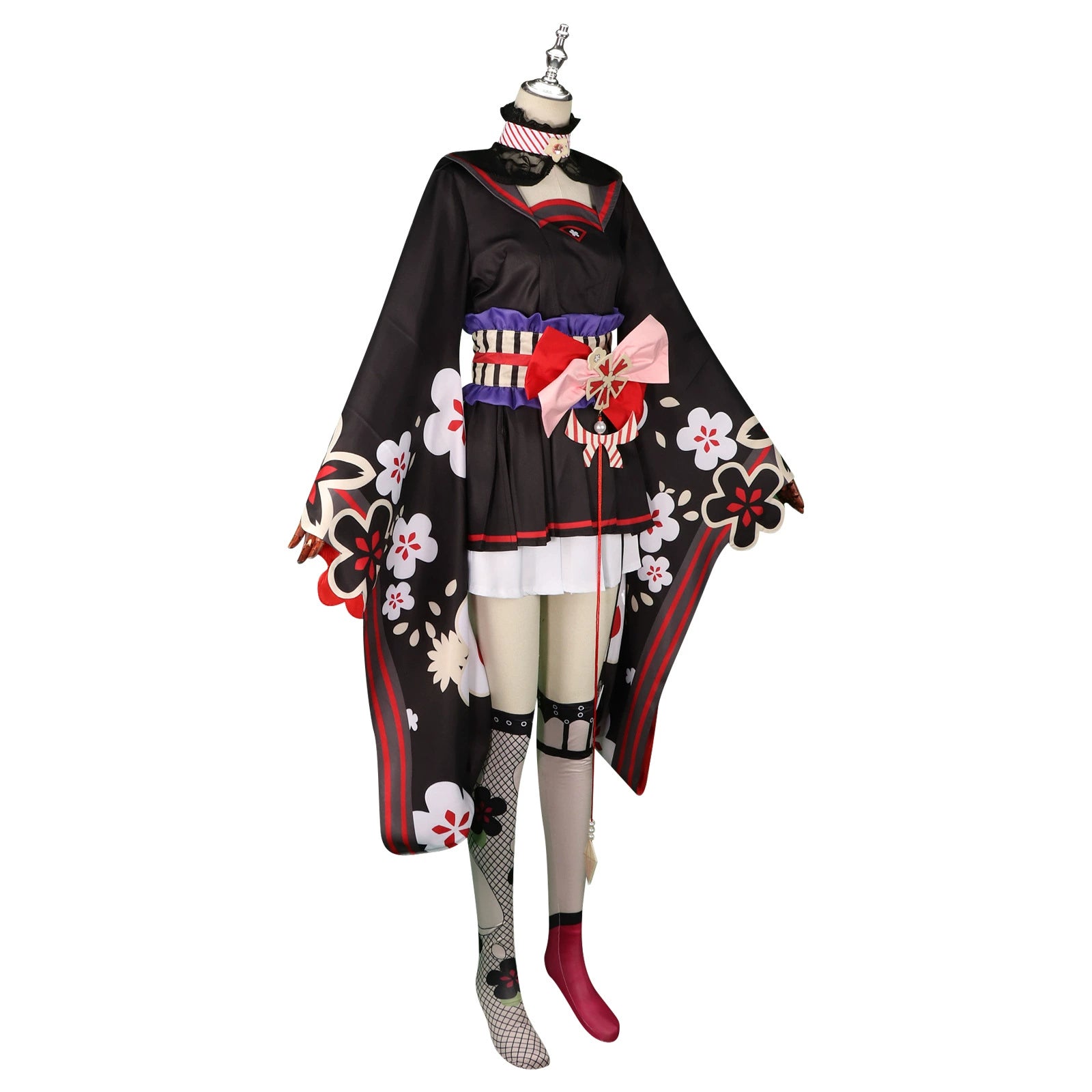 Wakamo Blue Archive Bühnen-Outfit Cosplay Kostuem Damen Rot Weiß