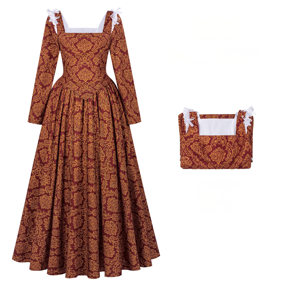 Renaissance Königinnenkleid – Borgias Ballkleid für Theater & Maskenball, DAMEN