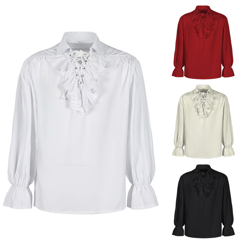 Puffärmel-Top – viktorianische Bluse mit & ohne Gürtel, DAMEN