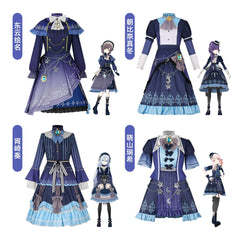 Project Sekai Charaktere Bühnen-Outfit Cosplay Kostuem Damen Mehrfarbig