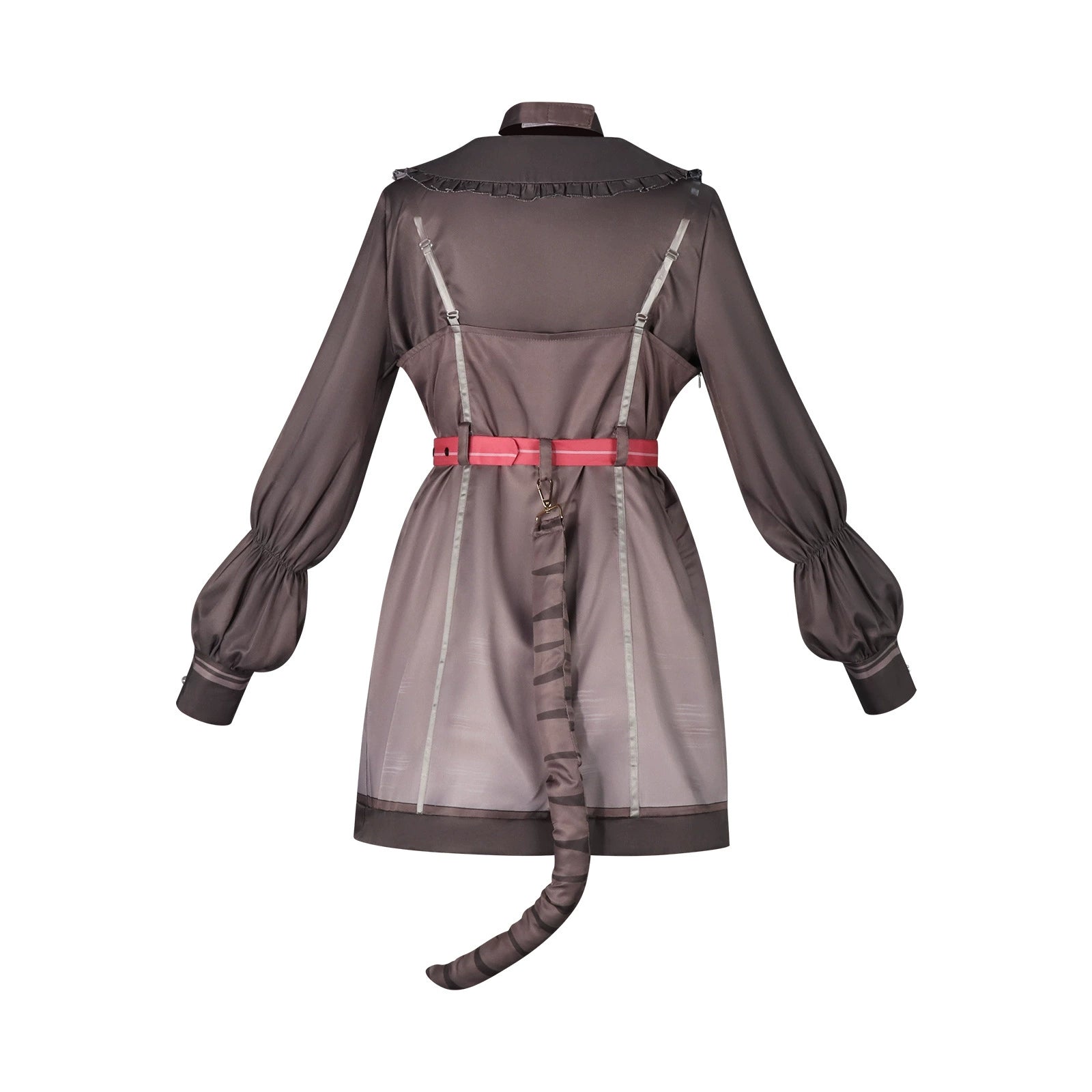 Akiyama Mizuki Project Sekai Katzen-Kleid Cosplay Kostuem Damen Grau