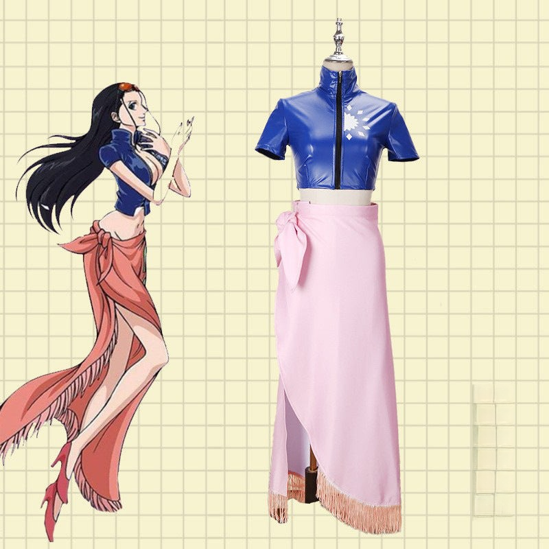 One Piece Nico Robin Cosplay Kostüm Rock Set