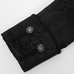 Jacquard-Zweiteiler-Mantel – Retro Langmantel für Halloween & Bühne, HERREN