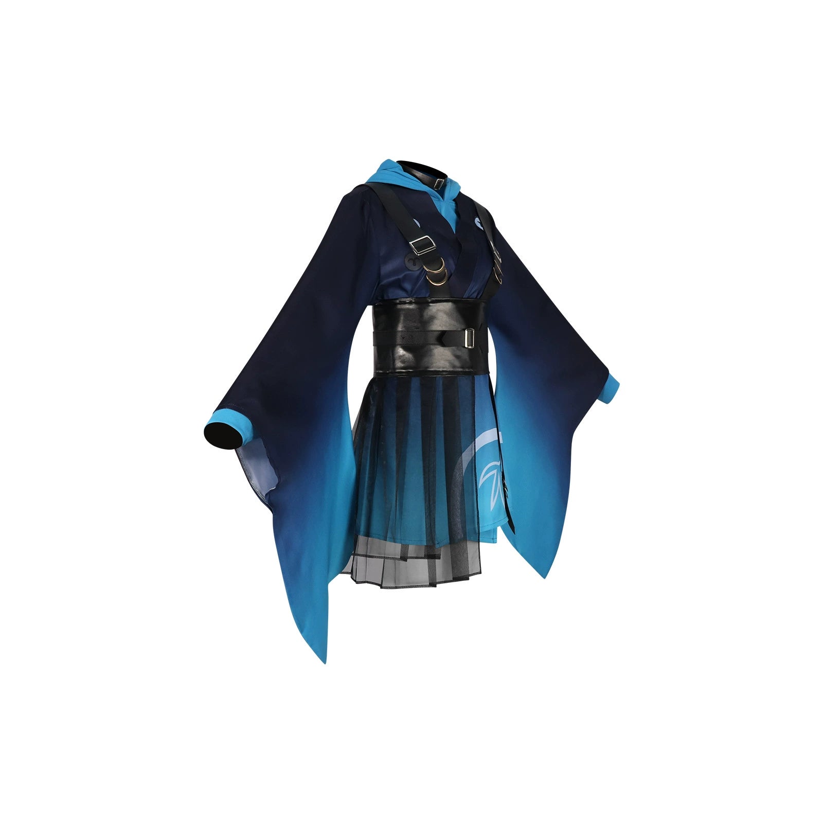 Kaguya Idol Bühnen-Kimono Cosplay Kostuem Damen Blau