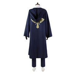 Mash Burnedead MASHLE Magier-Robe Cosplay Kostuem Damen Dunkelblau