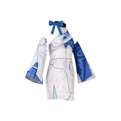 Yinlin Wuthering Waves Weißes Kleid Cosplay Kostuem Damen Weiß