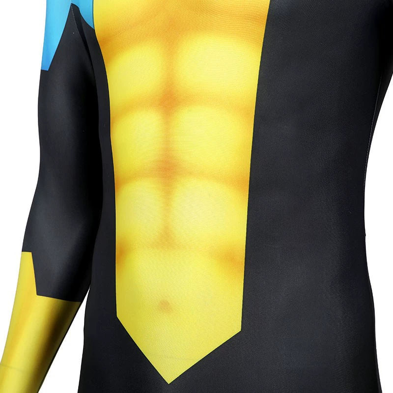 Mark Grayson Invincible Heldenanzug Cosplay Kostuem Damen Schwarz