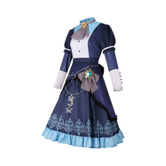 Asahina Mafuyu Project Sekai Bühnen-Kleid Cosplay Kostuem Damen Blau Weiß