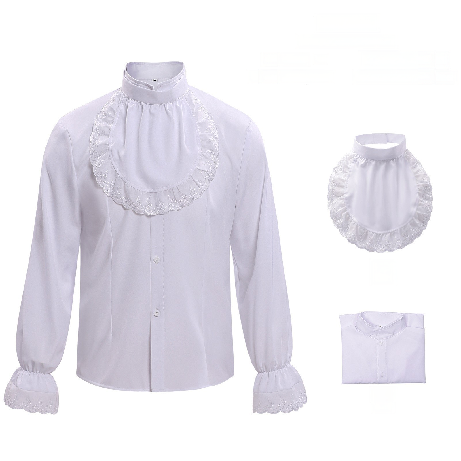 Prinz-Komplettset – Hemd, Fake-Kragen, Weste & Hose, HERREN