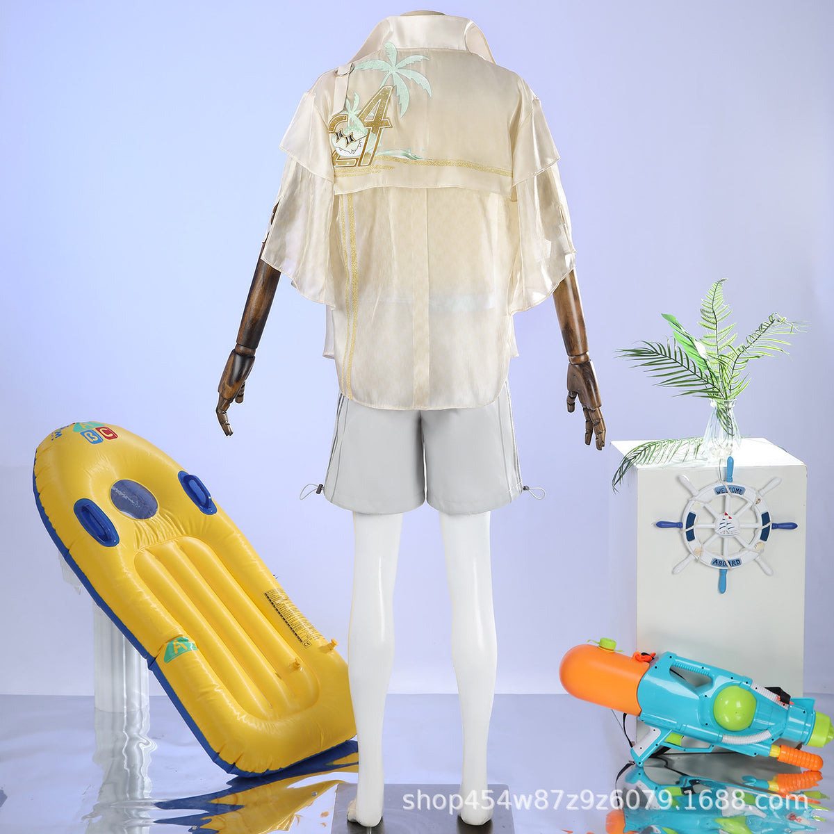 Zhang Qiling Naraka Bladepoint Strandset Cosplay Damen