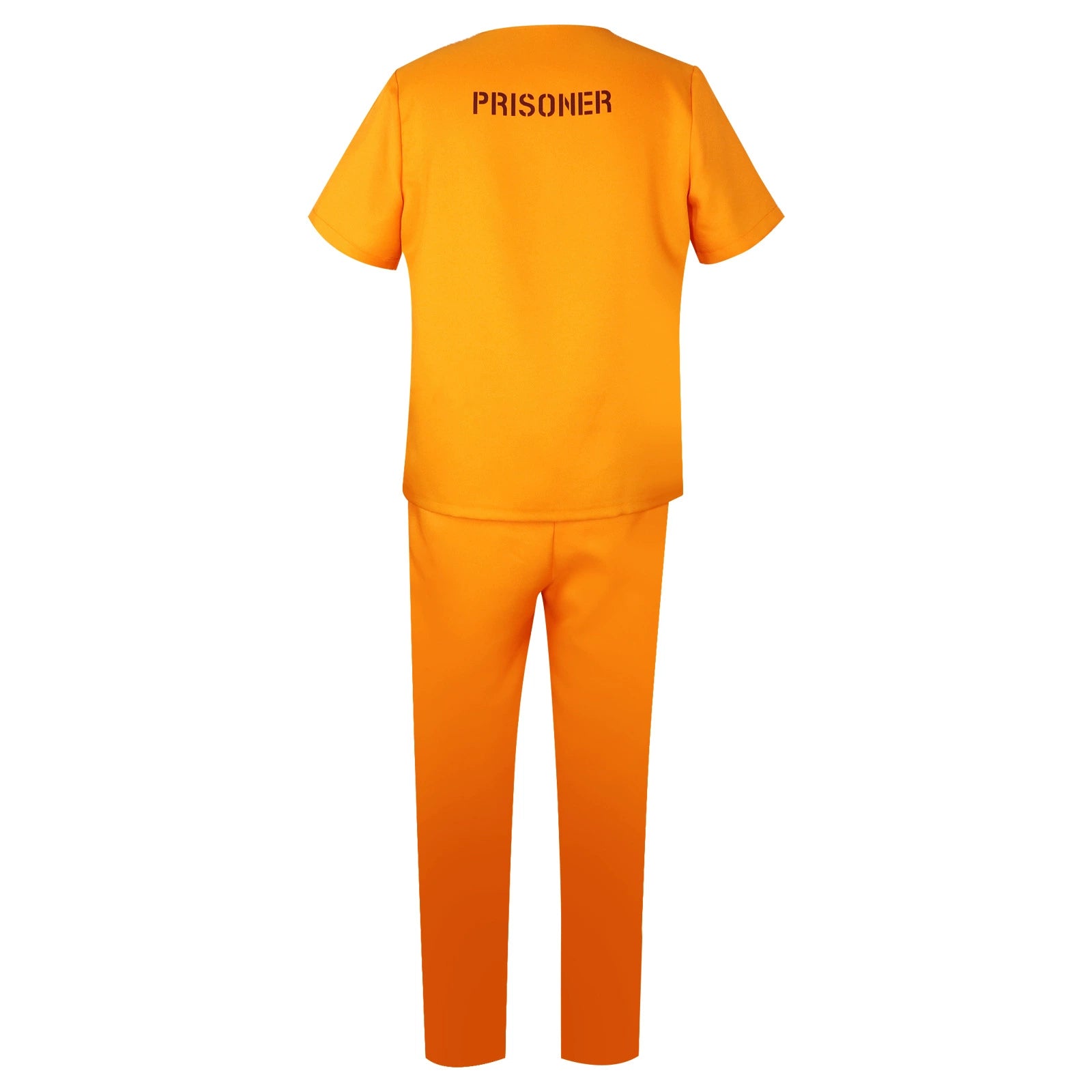 Gefaengnisinsassin Orange Halloween & Mittelalter Gefaengnis Anzug Orange Cosplay Kostuem Damen