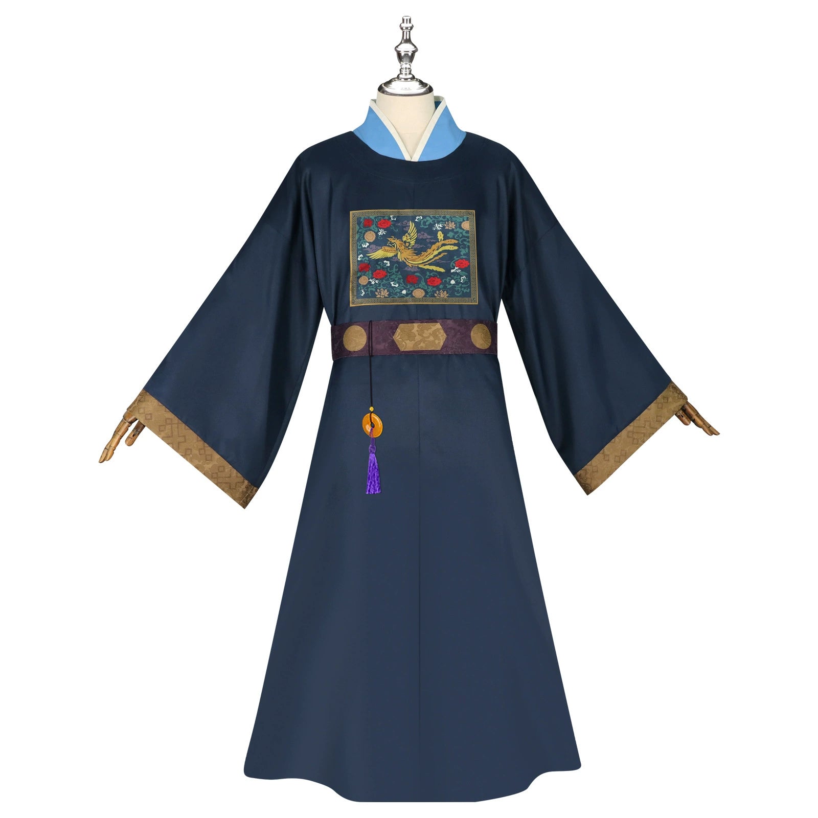 Jinshi The Apothecary Diaries Amtsrobe Cosplay Kostuem Damen Dunkelblau